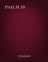 Psalm 30 SATB choral sheet music cover